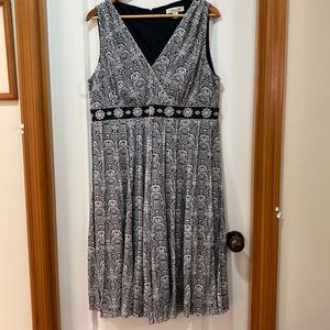 Coldwater Creek, Dress, Black & White, size 16